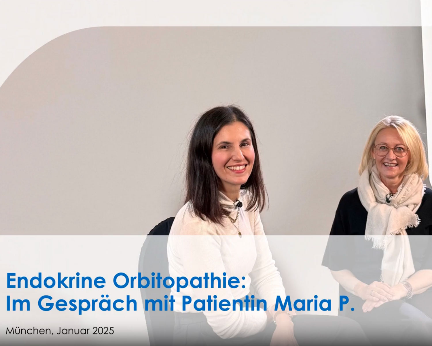 Betroffene mit endokrine Orbitopathie im Gespräch