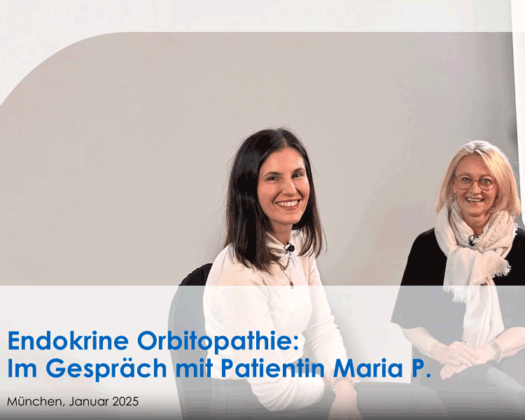 Betroffene mit endokrine Orbitopathie im Gespräch